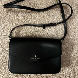 New! Black Kate Spade Crossbody Bag